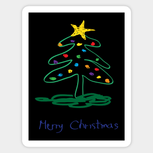 Ugly Christmas tree 1 Sticker